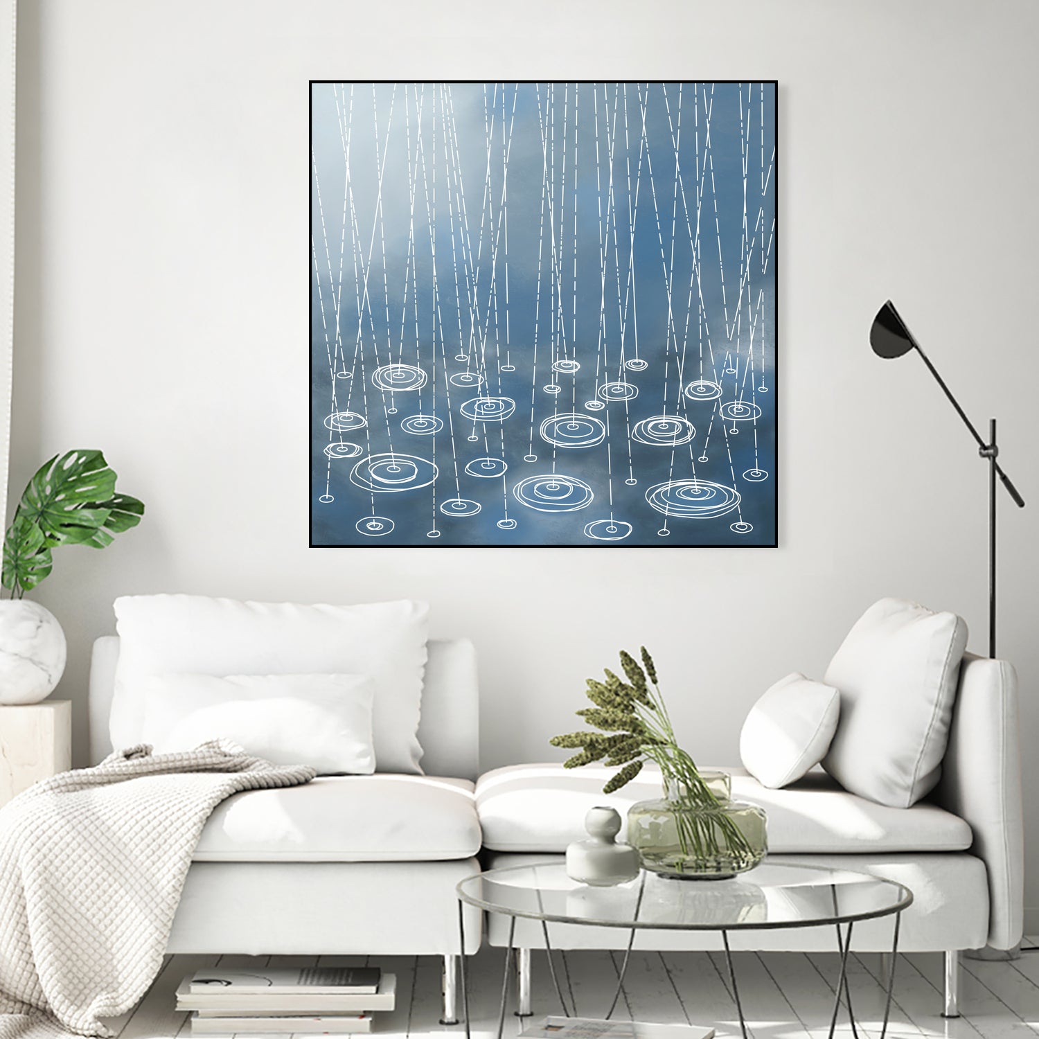 Another Rainy Day by Nic Squirrell on GIANT ART - blue digital painting