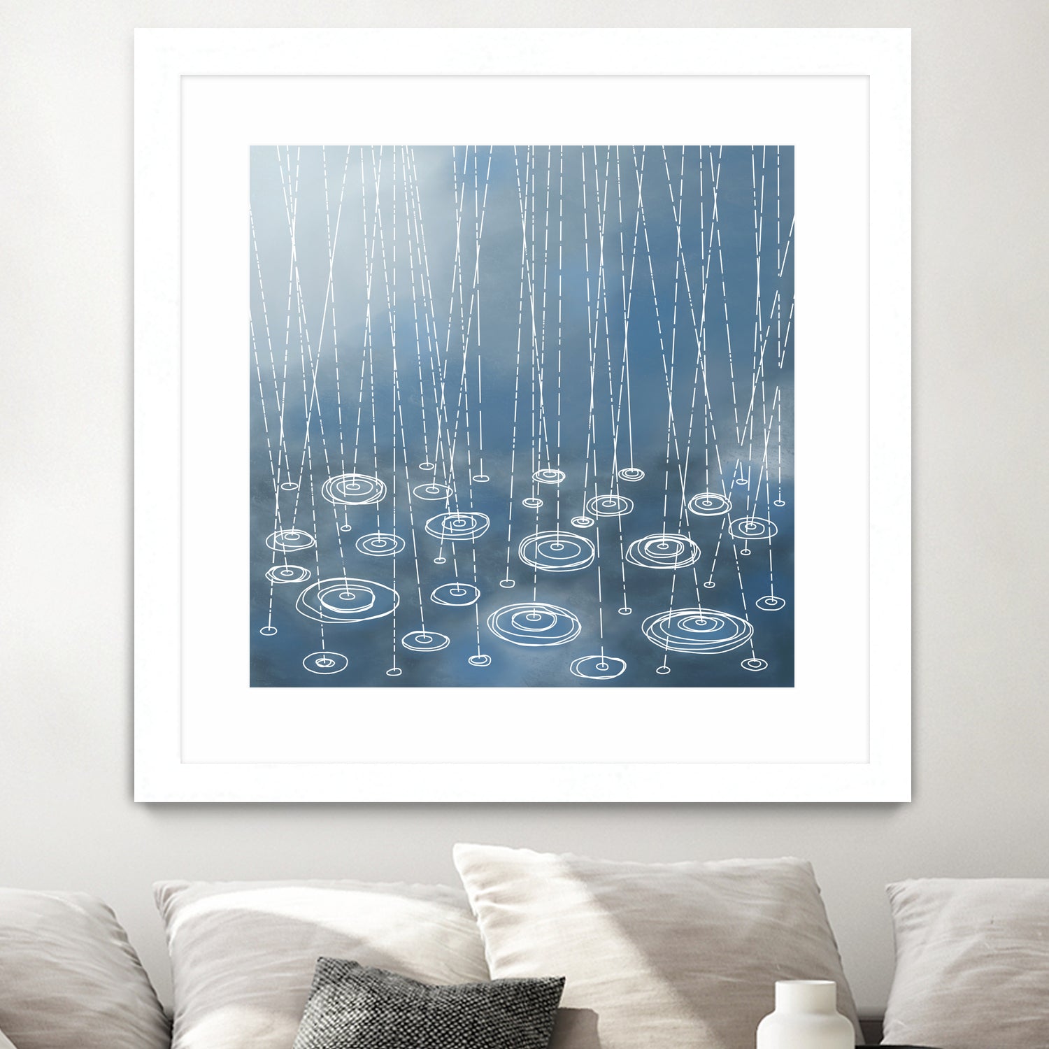 Another Rainy Day by Nic Squirrell on GIANT ART - blue digital painting