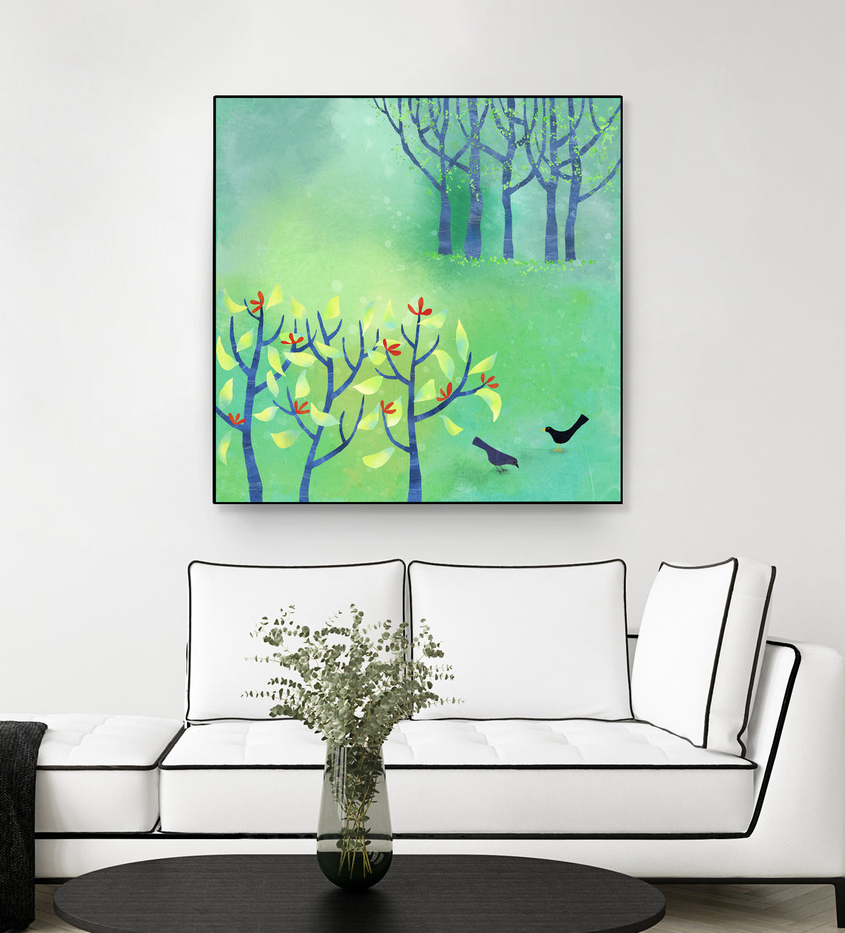 April Landscape by Nic Squirrell on GIANT ART - green digital painting