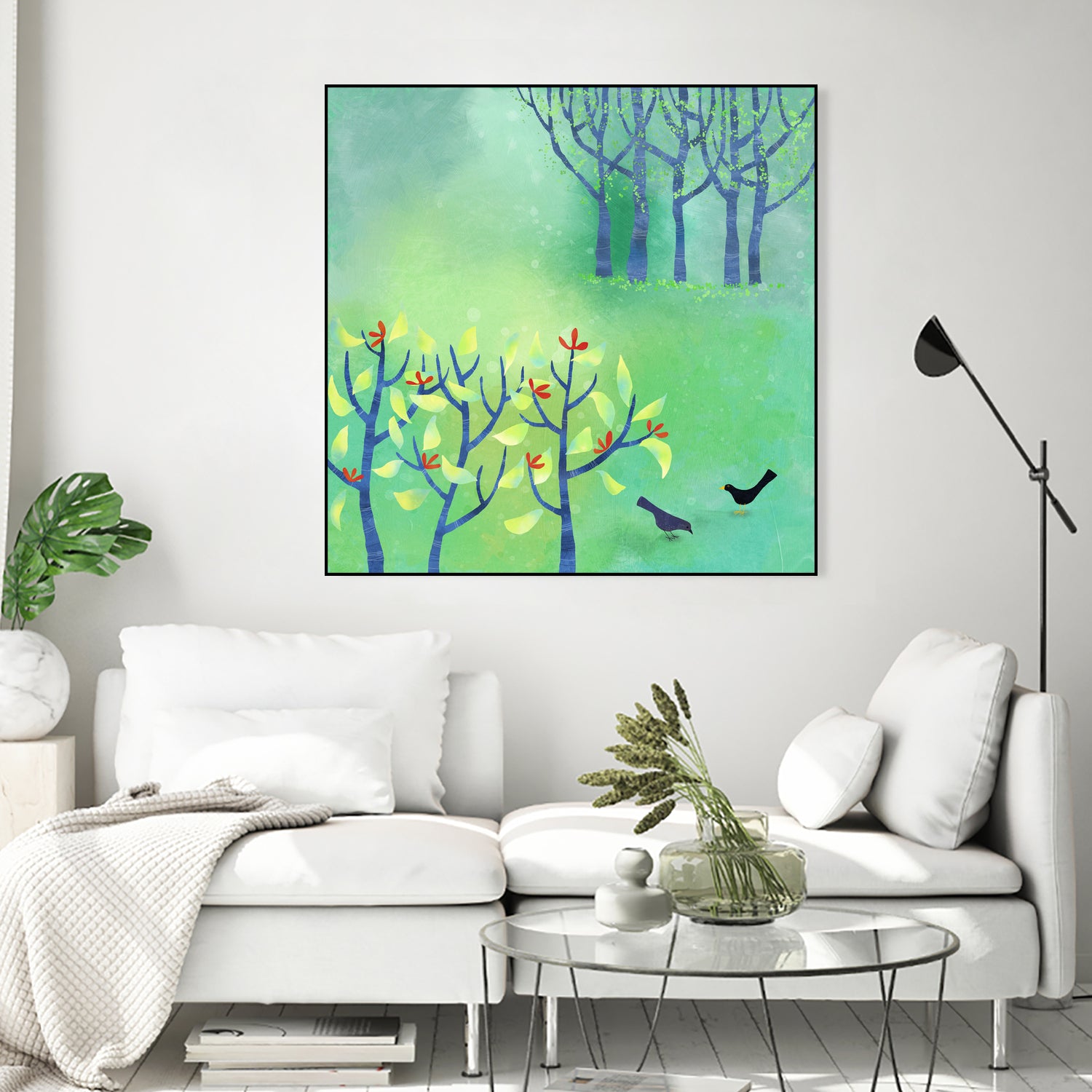 April Landscape by Nic Squirrell on GIANT ART - green digital painting