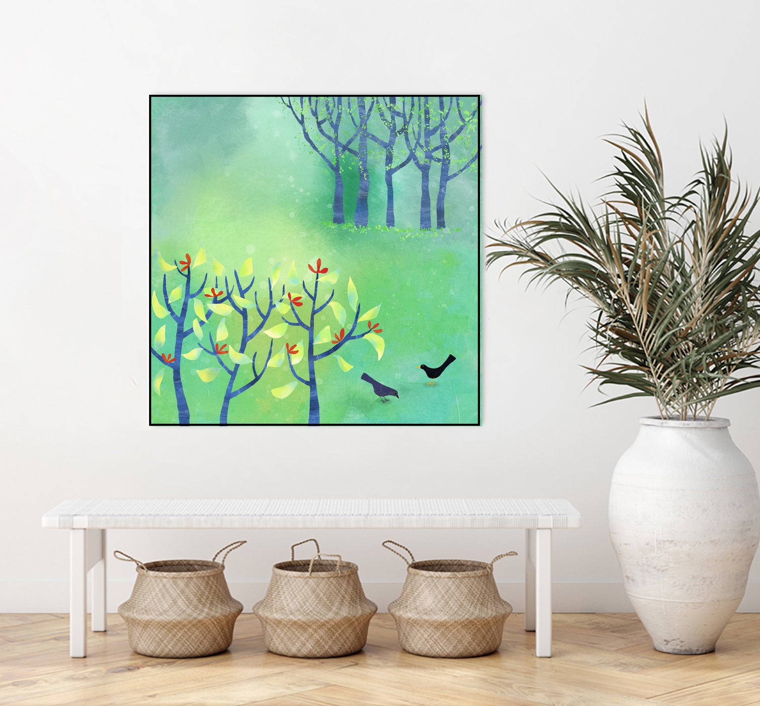 April Landscape by Nic Squirrell on GIANT ART - green digital painting