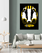 Hufflepuff by Samuel Rodrigues on GIANT ART - black digital painting