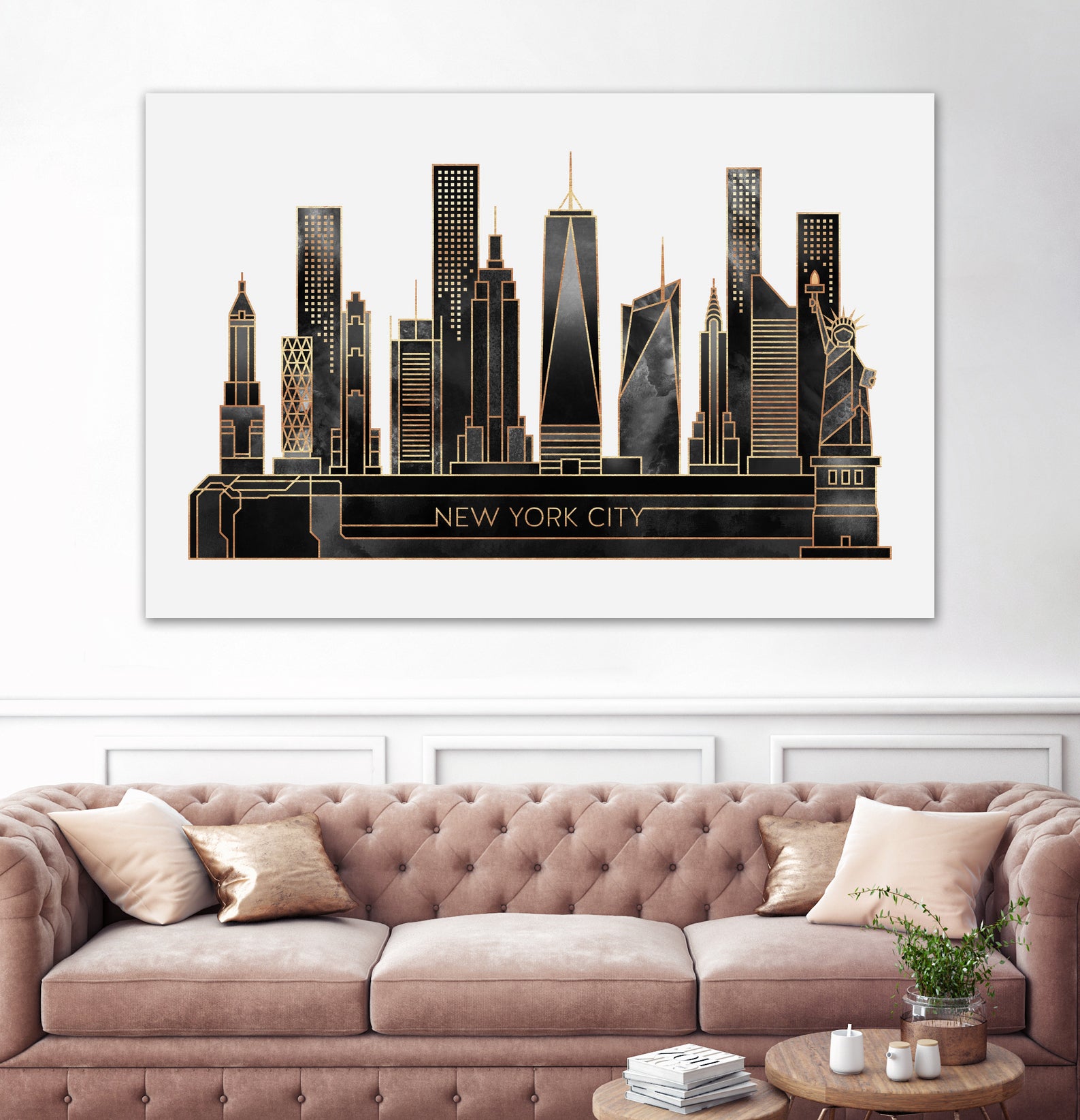 NYC - Black by Elisabeth Fredriksson on GIANT ART - black digital painting