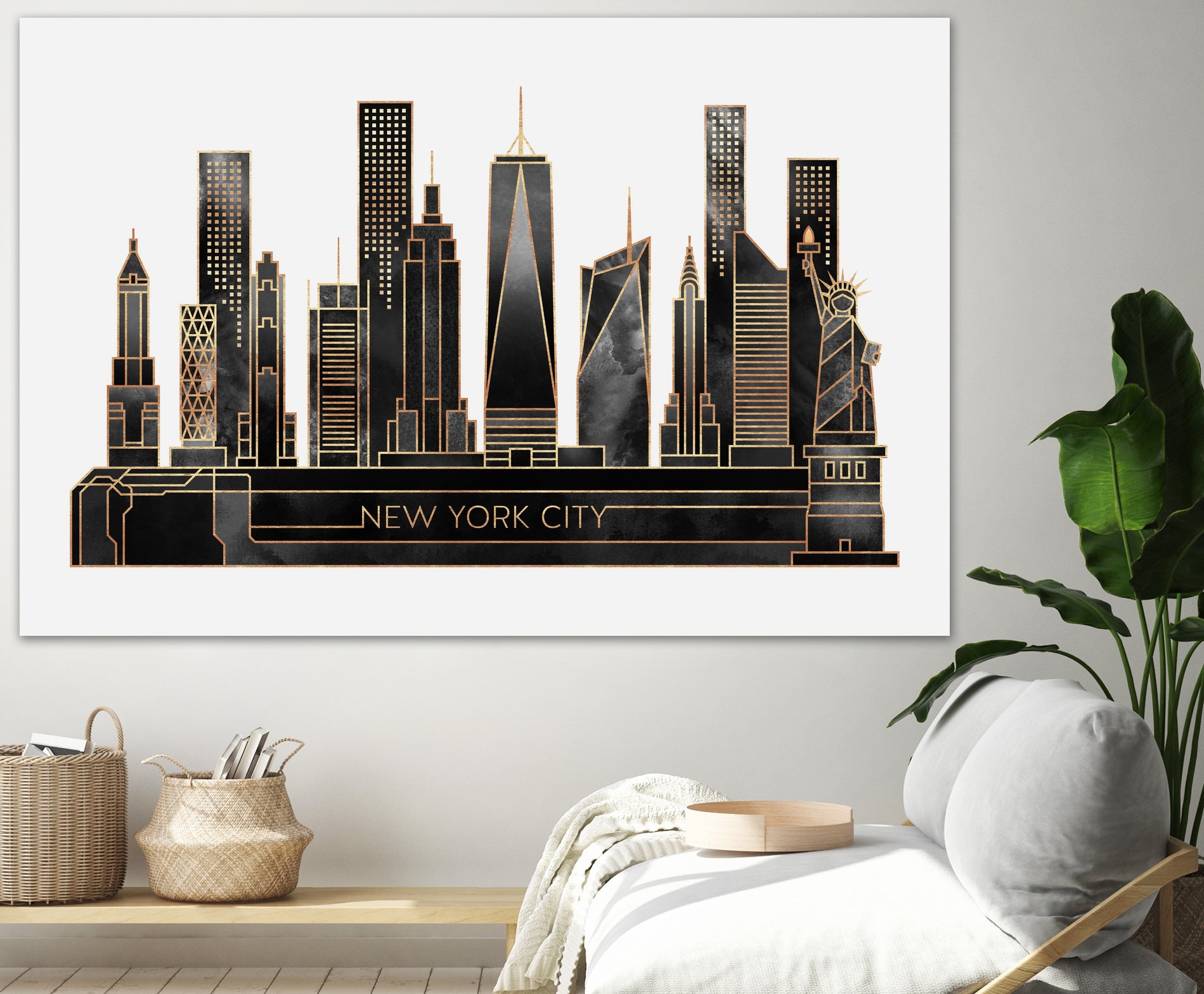 NYC - Black by Elisabeth Fredriksson on GIANT ART - black digital painting