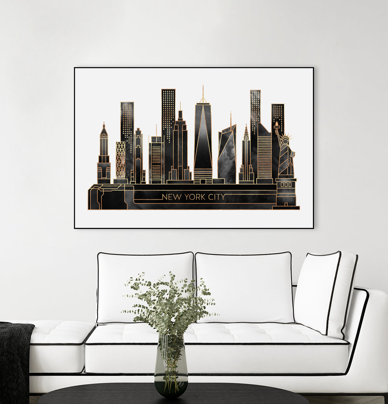 NYC - Black by Elisabeth Fredriksson on GIANT ART - black digital painting