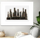 NYC - Black by Elisabeth Fredriksson on GIANT ART - black digital painting