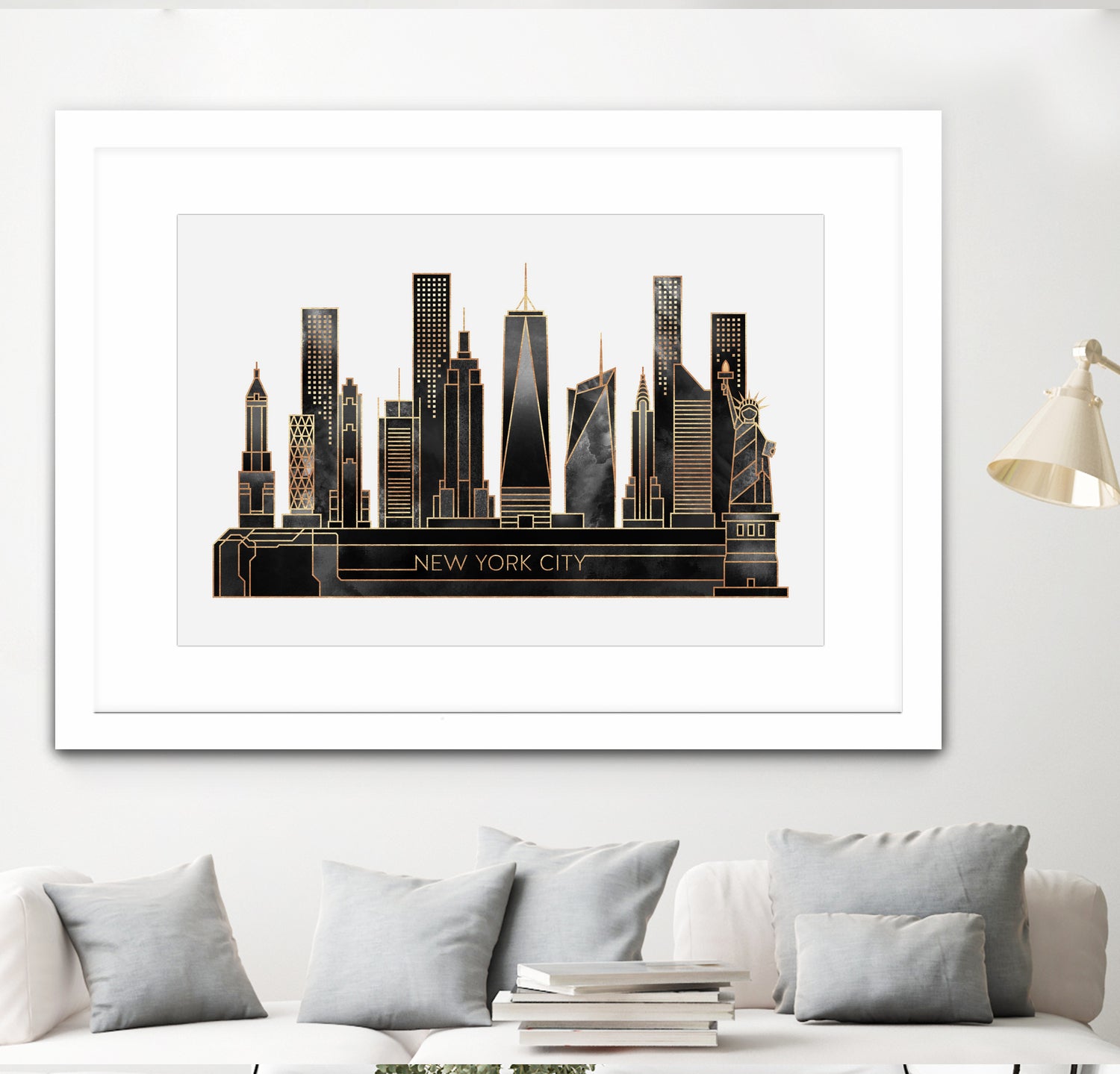 NYC - Black by Elisabeth Fredriksson on GIANT ART - black digital painting