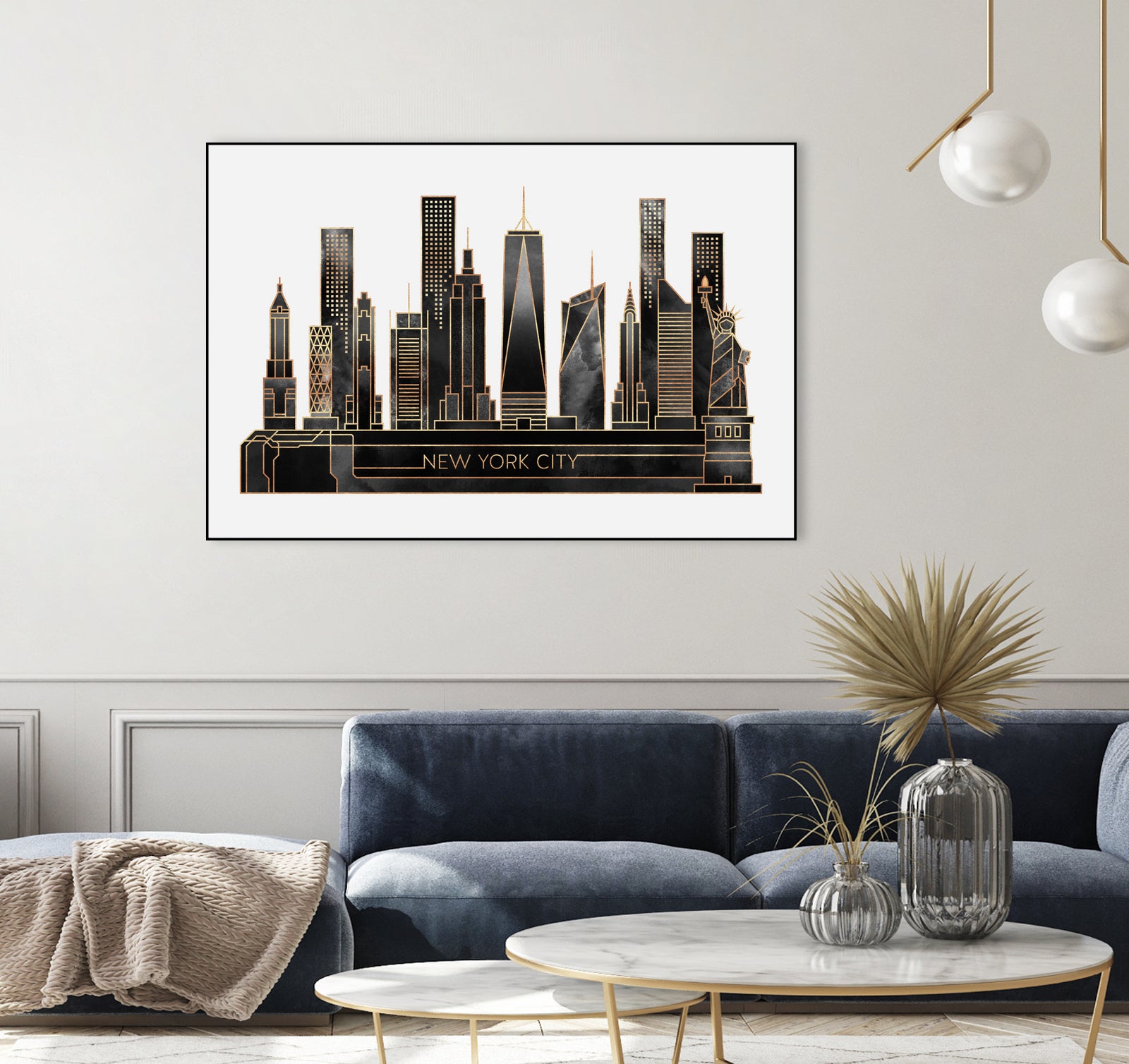 NYC - Black by Elisabeth Fredriksson on GIANT ART - black digital painting