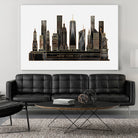 NYC - Black by Elisabeth Fredriksson on GIANT ART - black digital painting