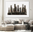 NYC - Black by Elisabeth Fredriksson on GIANT ART - black digital painting