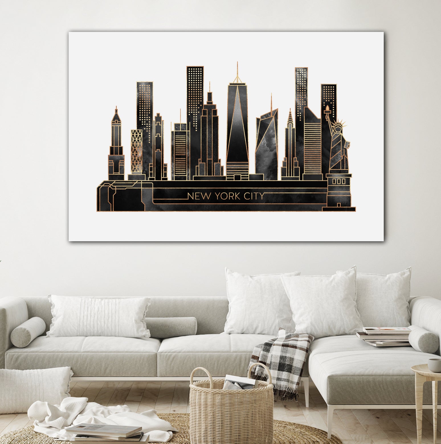 NYC - Black by Elisabeth Fredriksson on GIANT ART - black digital painting