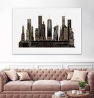 NYC - Black by Elisabeth Fredriksson on GIANT ART - black digital painting