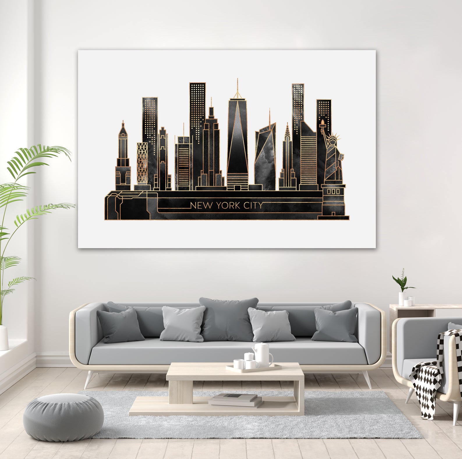 NYC - Black by Elisabeth Fredriksson on GIANT ART - black digital painting