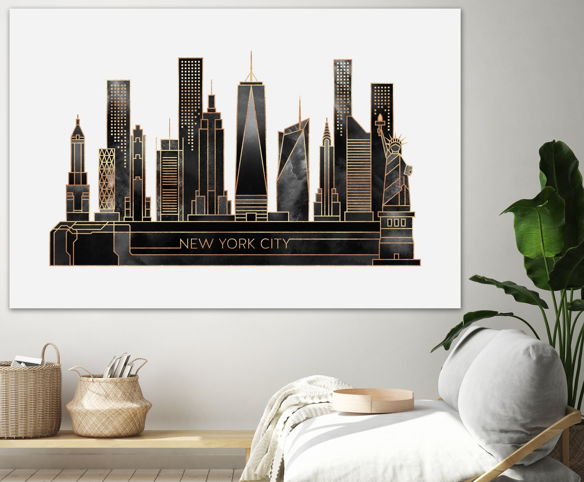 NYC - Black by Elisabeth Fredriksson on GIANT ART - black digital painting