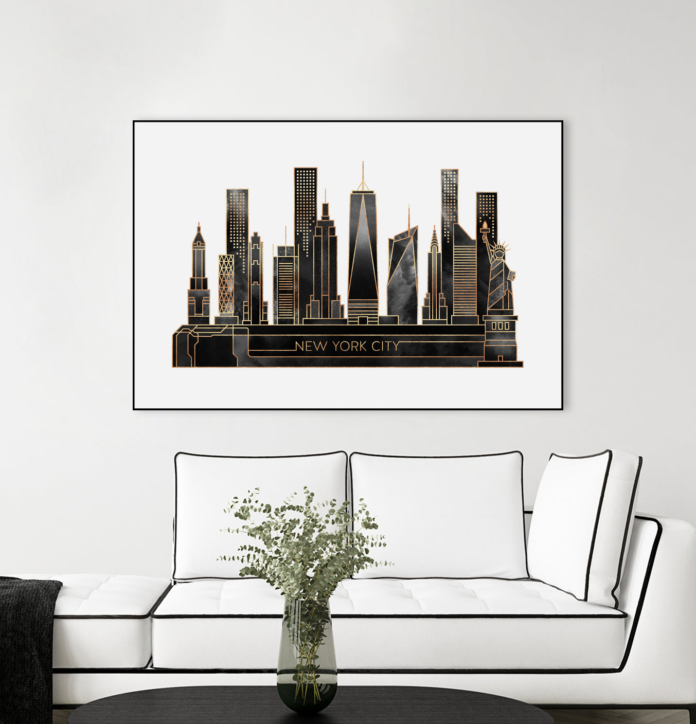 NYC - Black by Elisabeth Fredriksson on GIANT ART - black digital painting