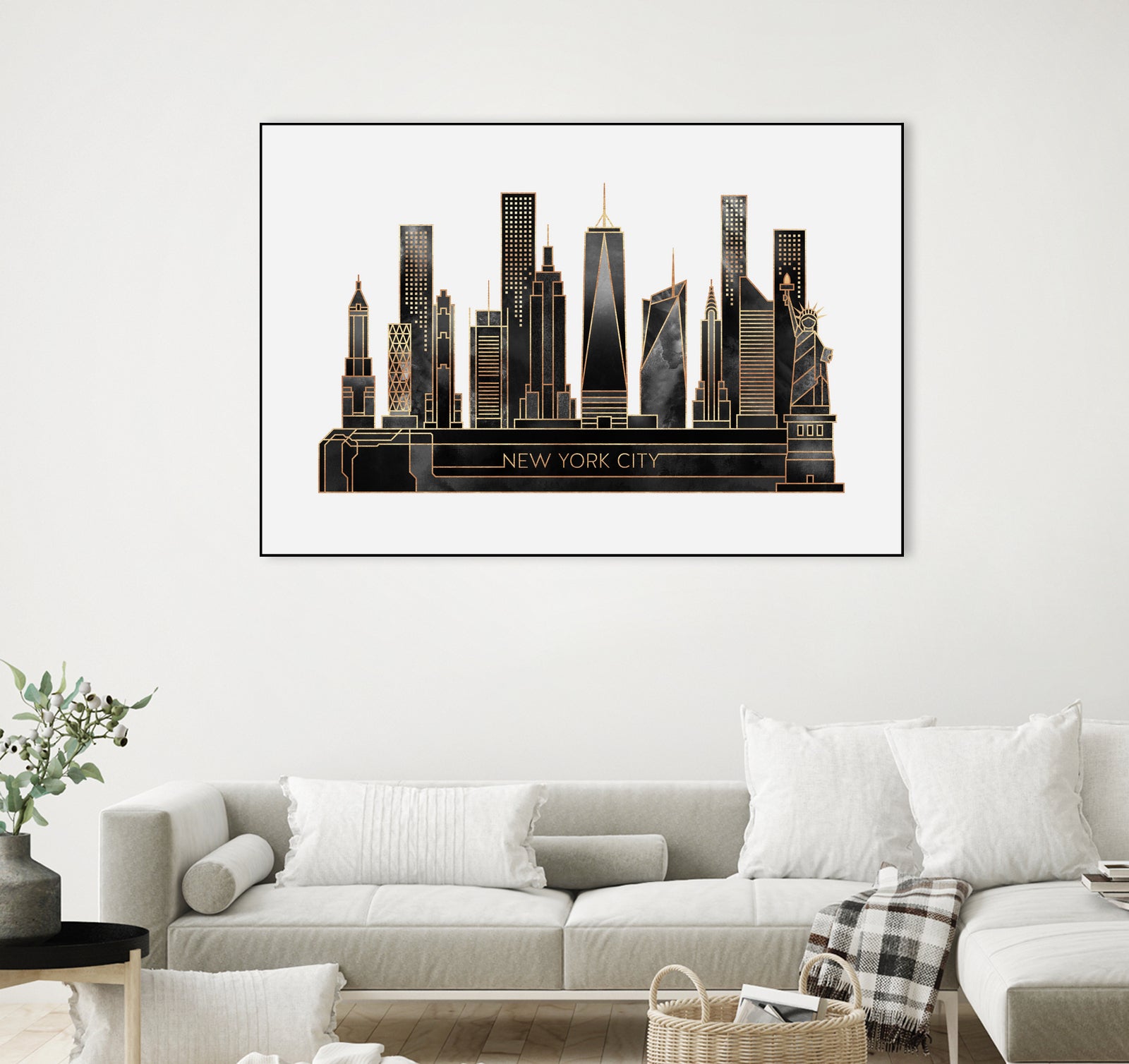 NYC - Black by Elisabeth Fredriksson on GIANT ART - black digital painting