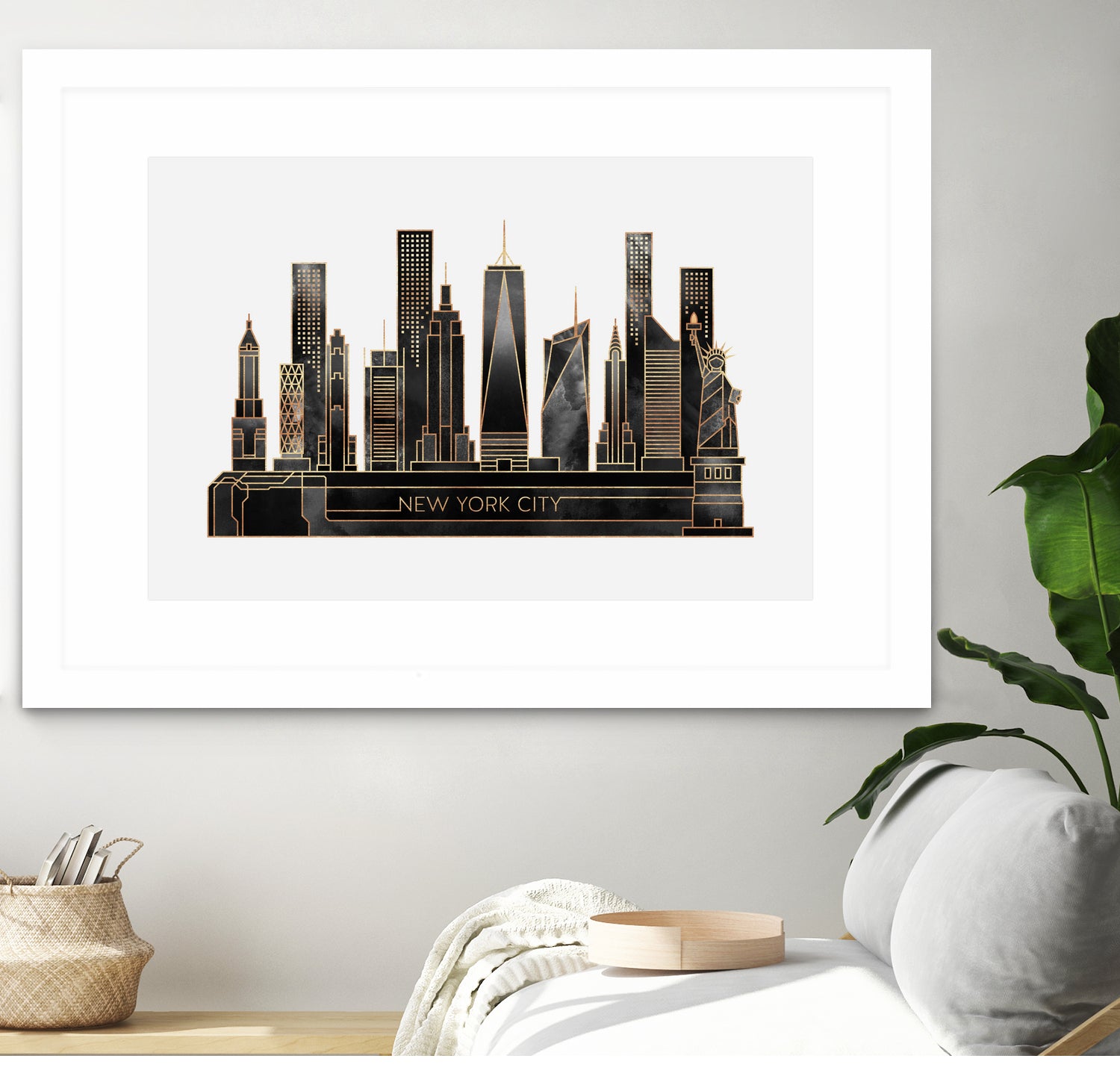 NYC - Black by Elisabeth Fredriksson on GIANT ART - black digital painting