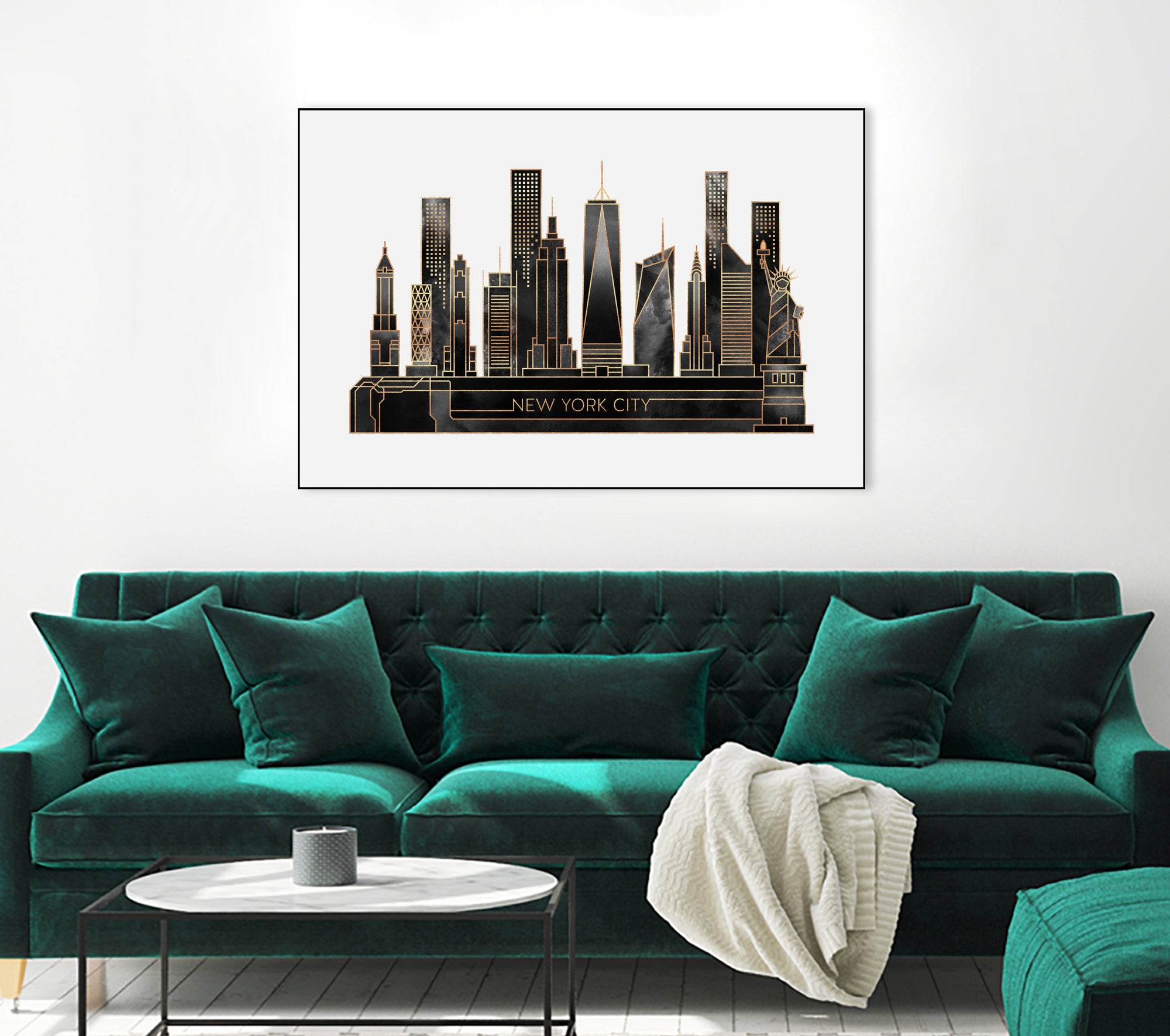 NYC - Black by Elisabeth Fredriksson on GIANT ART - black digital painting