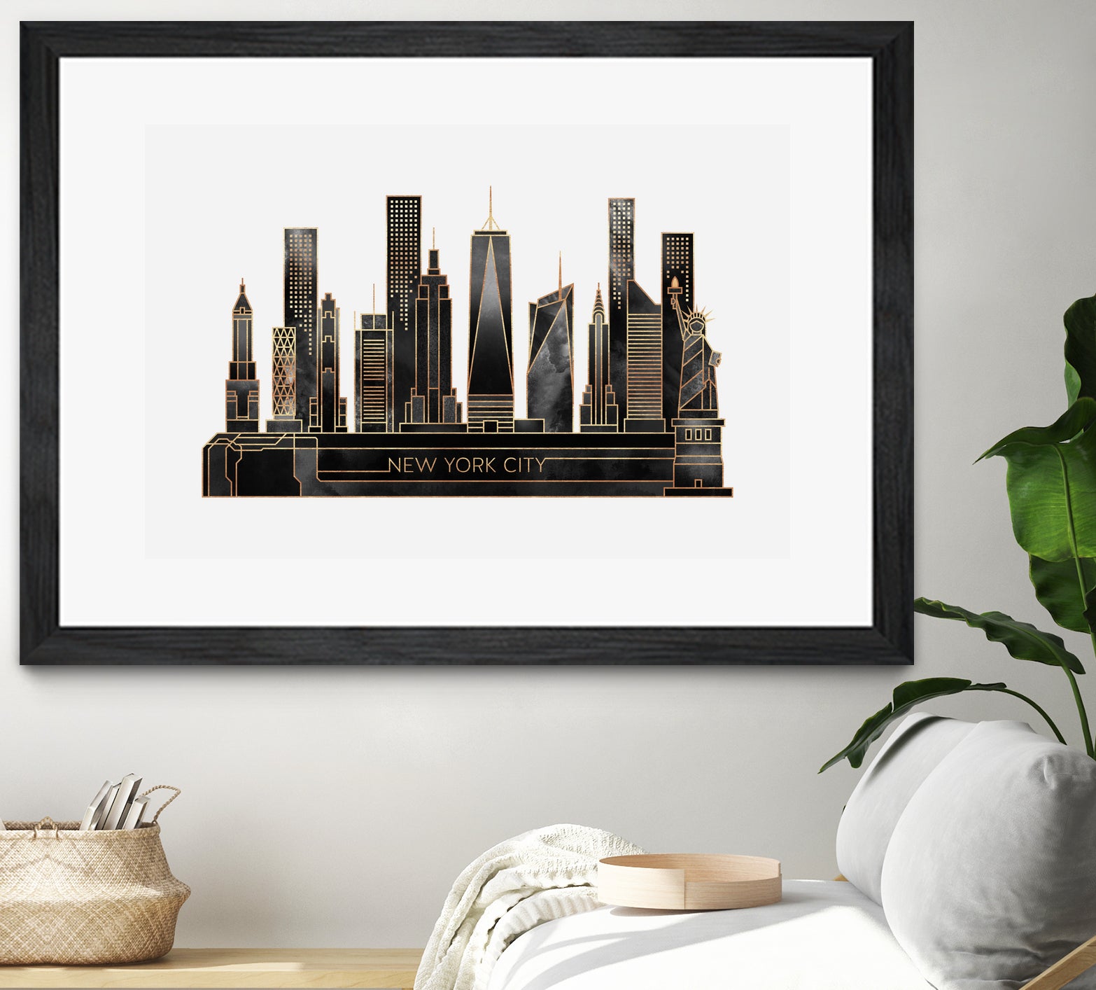 NYC - Black by Elisabeth Fredriksson on GIANT ART - black digital painting