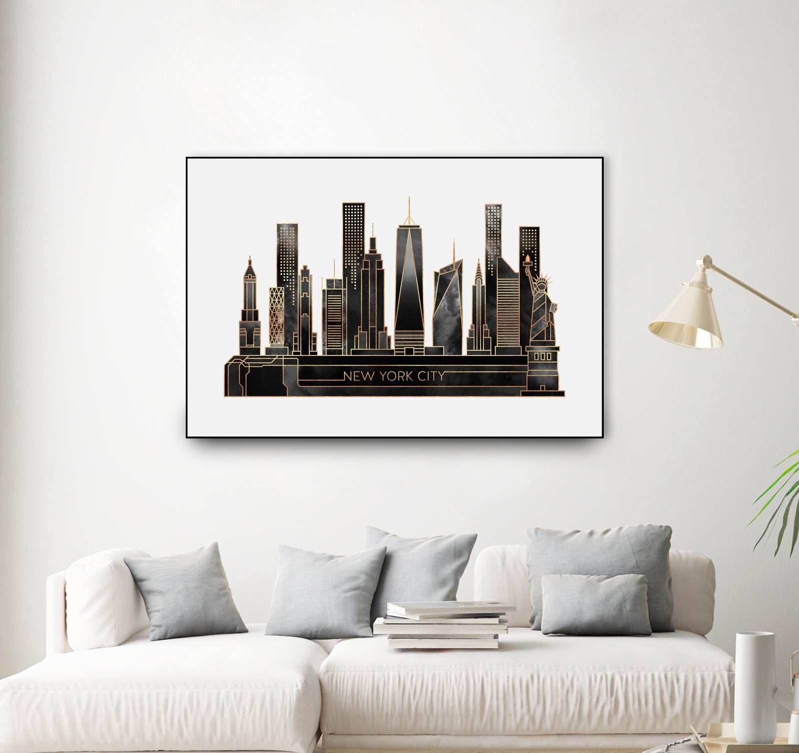 NYC - Black by Elisabeth Fredriksson on GIANT ART - black digital painting