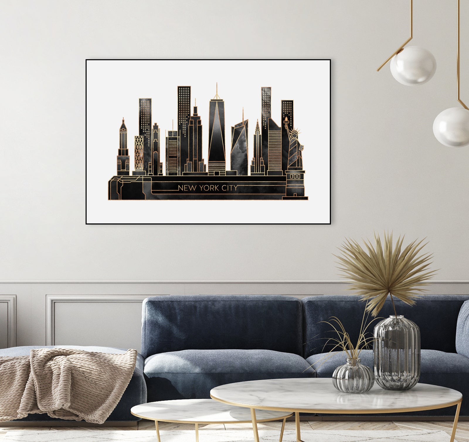 NYC - Black by Elisabeth Fredriksson on GIANT ART - black digital painting