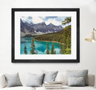 Moraine Lake Canada by Lynn Bolt on GIANT ART - blue photo illustration