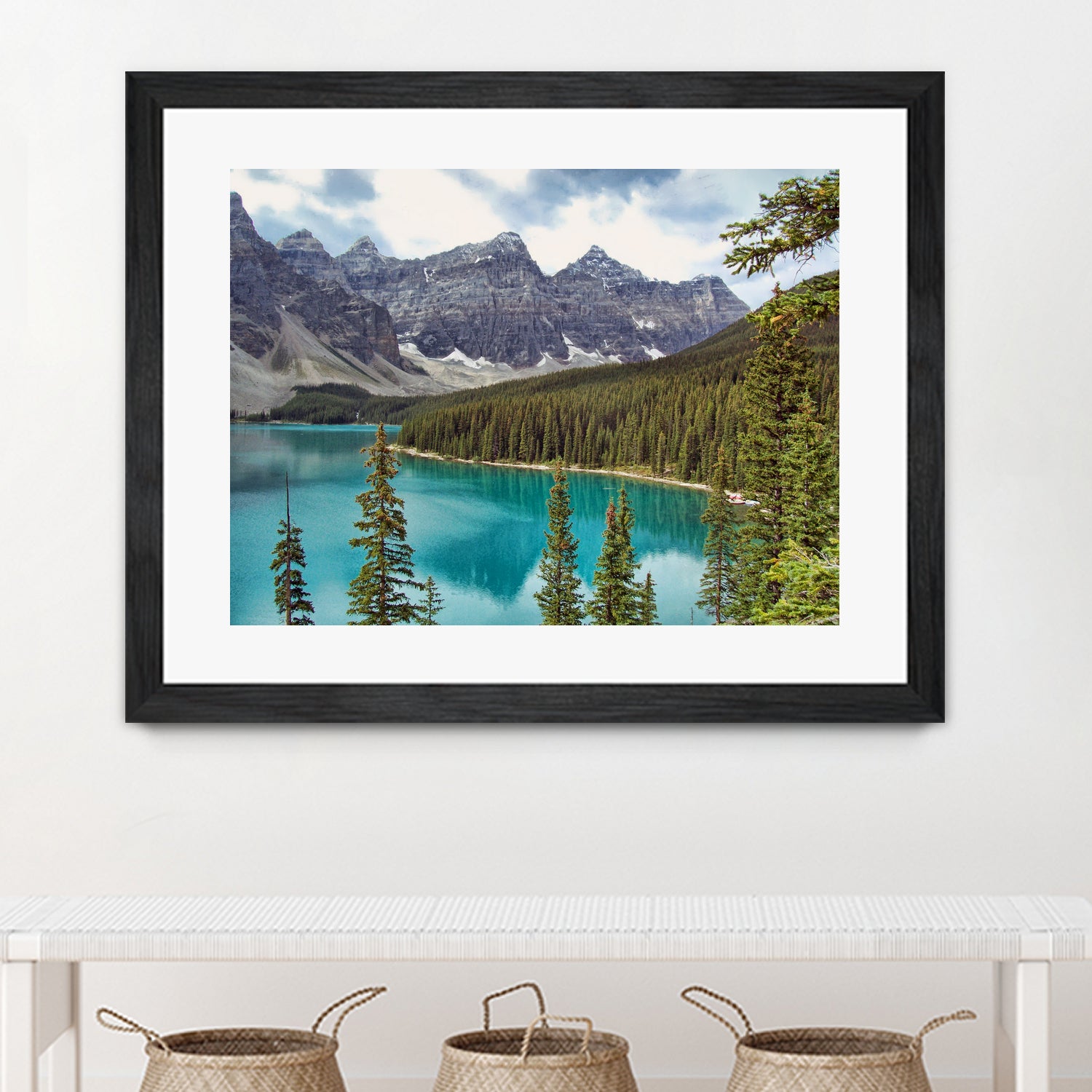 Moraine Lake Canada by Lynn Bolt on GIANT ART - blue photo illustration