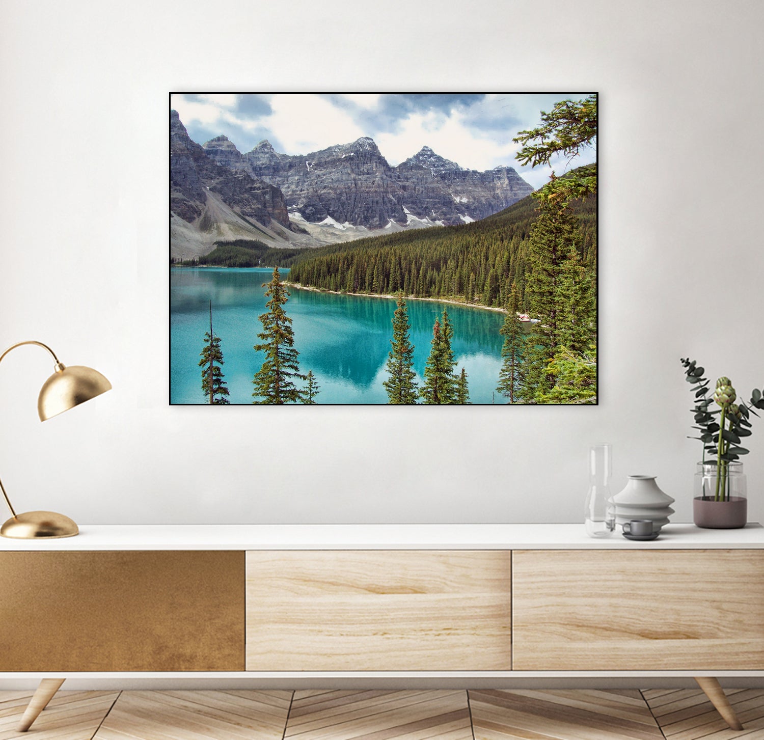 Moraine Lake Canada by Lynn Bolt on GIANT ART - blue photo illustration