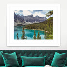 Moraine Lake Canada by Lynn Bolt on GIANT ART - blue photo illustration