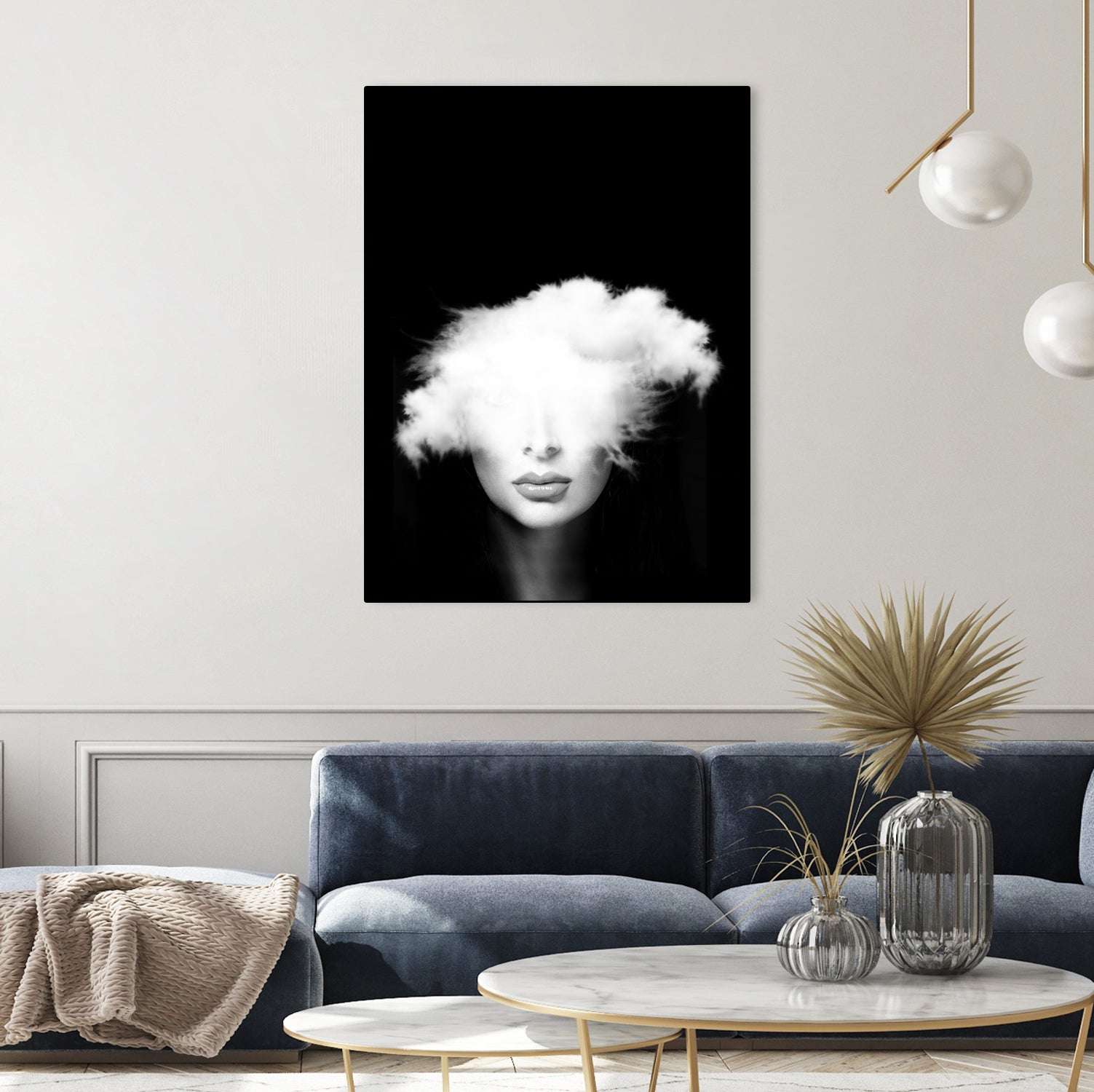 Head in the clouds by Tania Amrein on GIANT ART - black mixed media