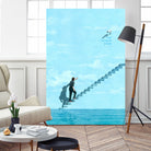 The Truman Show by Jason Ratliff on GIANT ART - blue digital painting