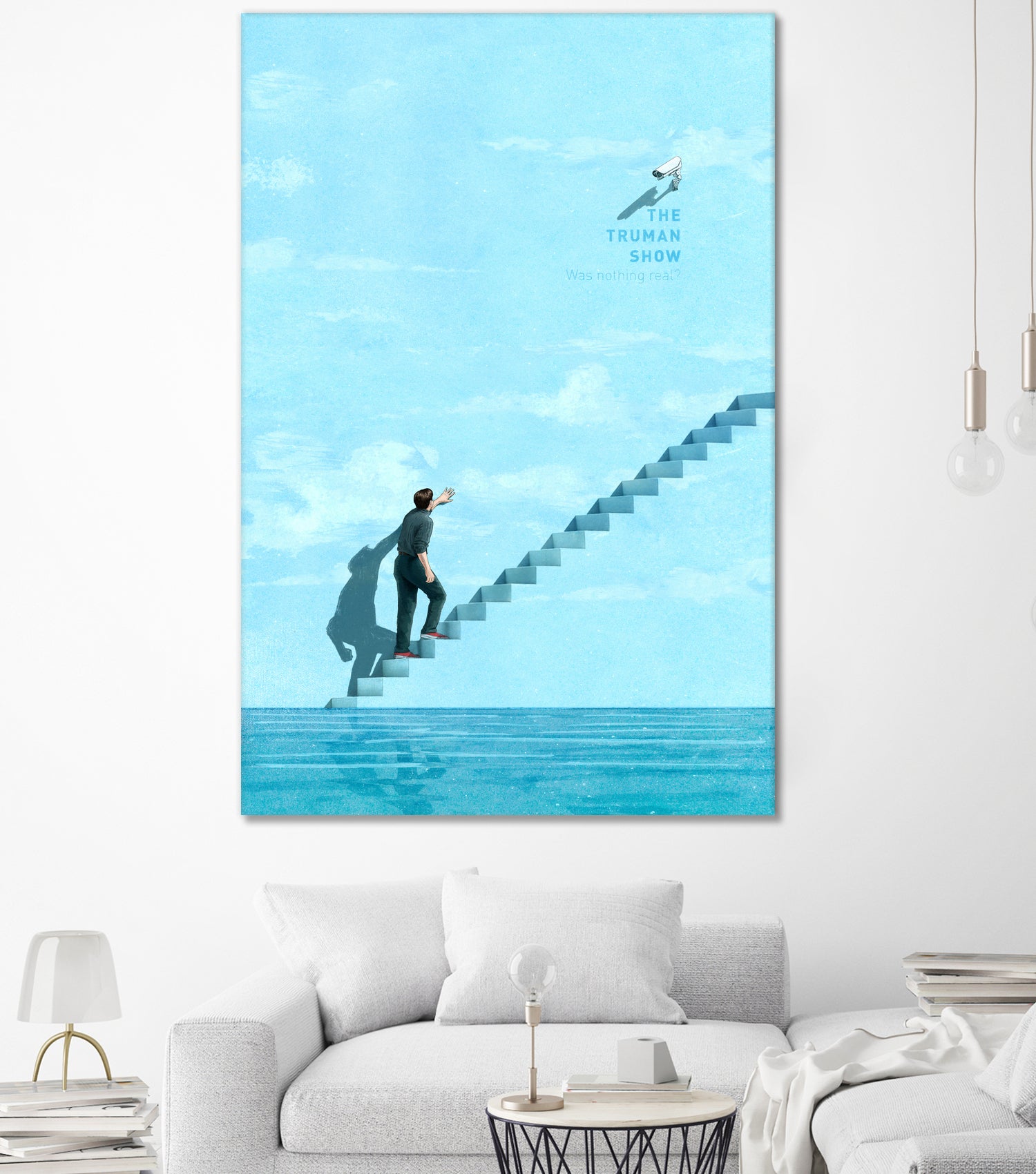 The Truman Show by Jason Ratliff on GIANT ART - blue digital painting