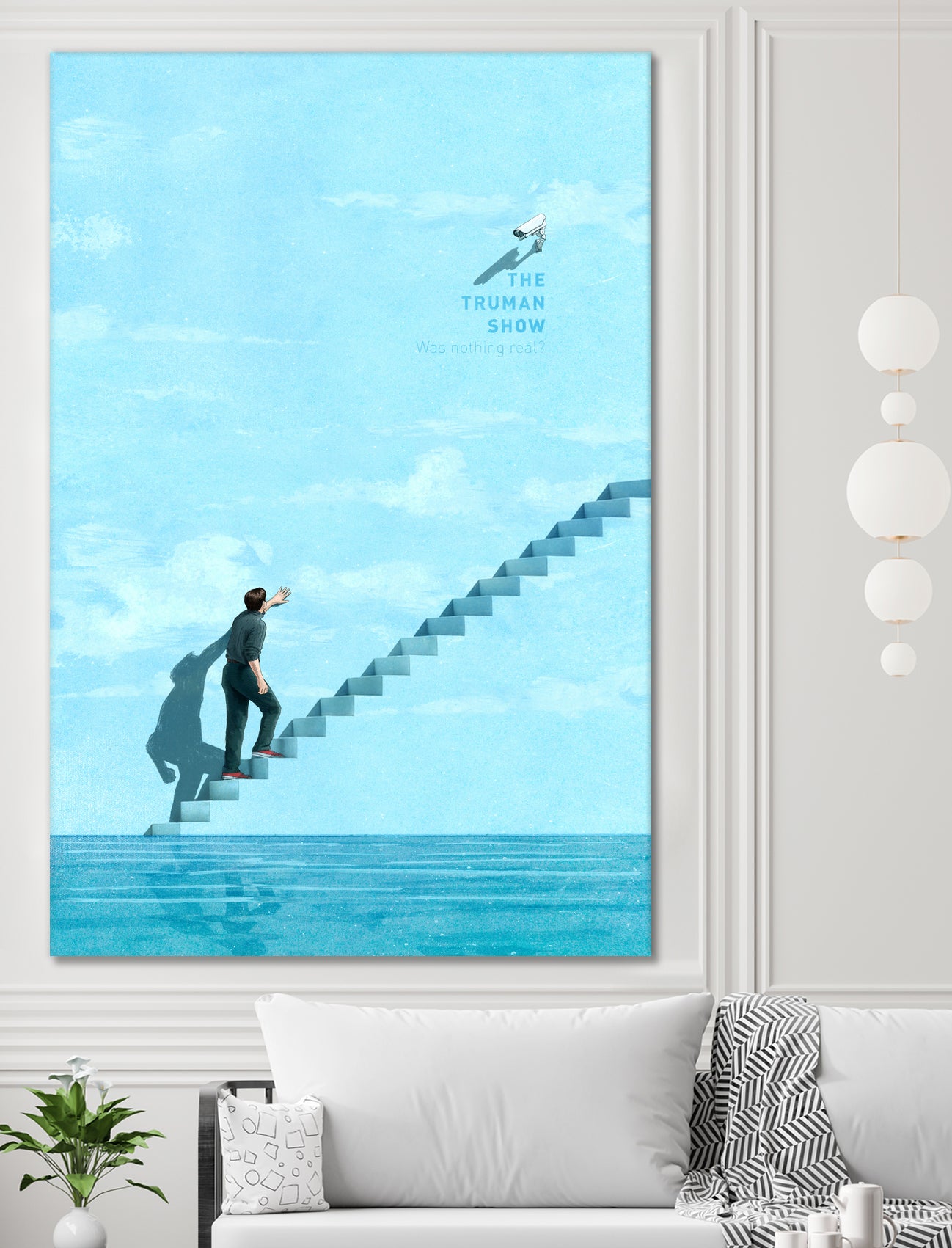 The Truman Show by Jason Ratliff on GIANT ART - blue digital painting