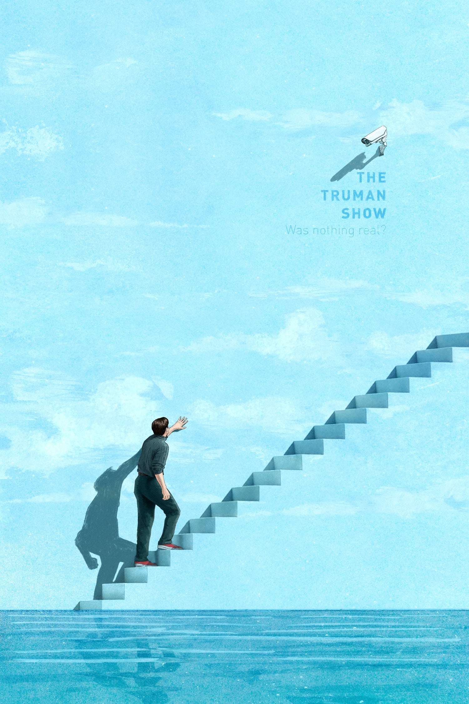 The Truman Show by Jason Ratliff on GIANT ART - blue digital painting