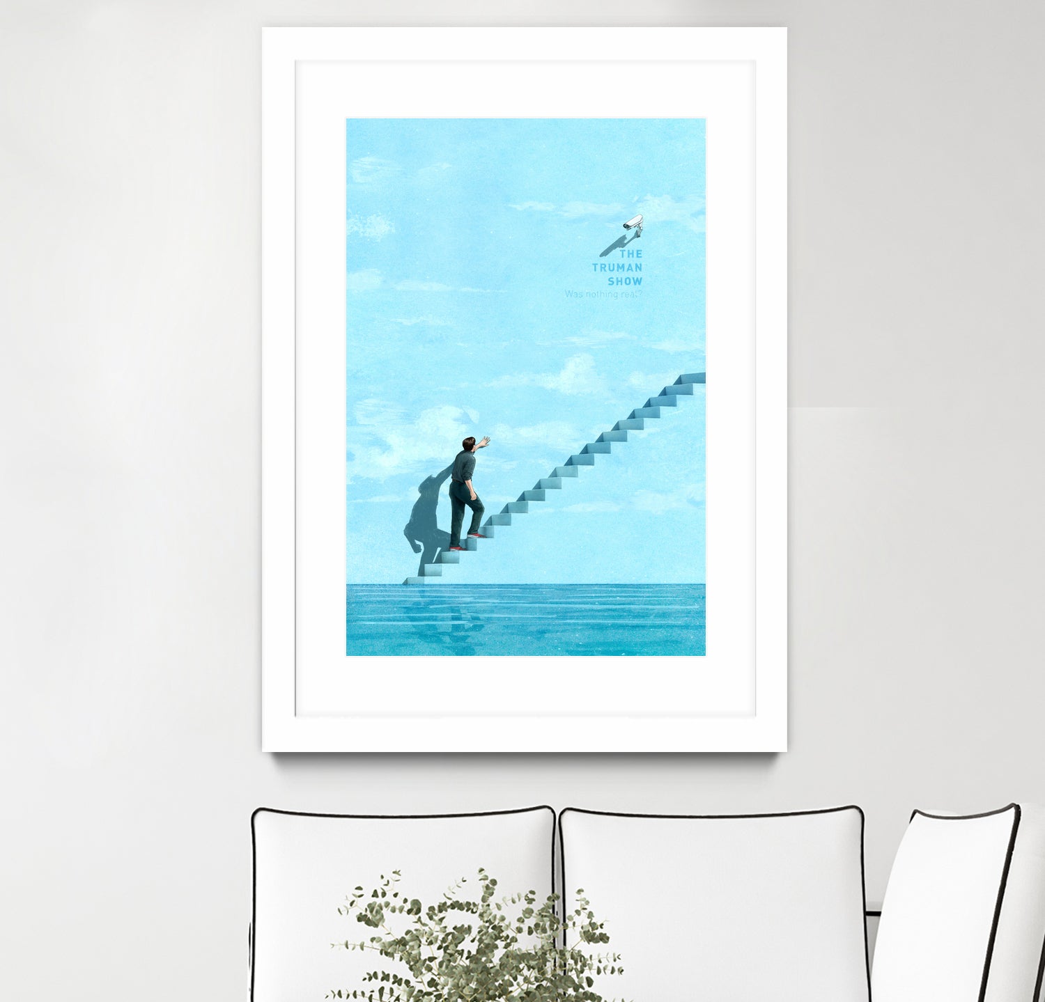 The Truman Show by Jason Ratliff on GIANT ART - blue digital painting