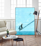 The Truman Show by Jason Ratliff on GIANT ART - blue digital painting