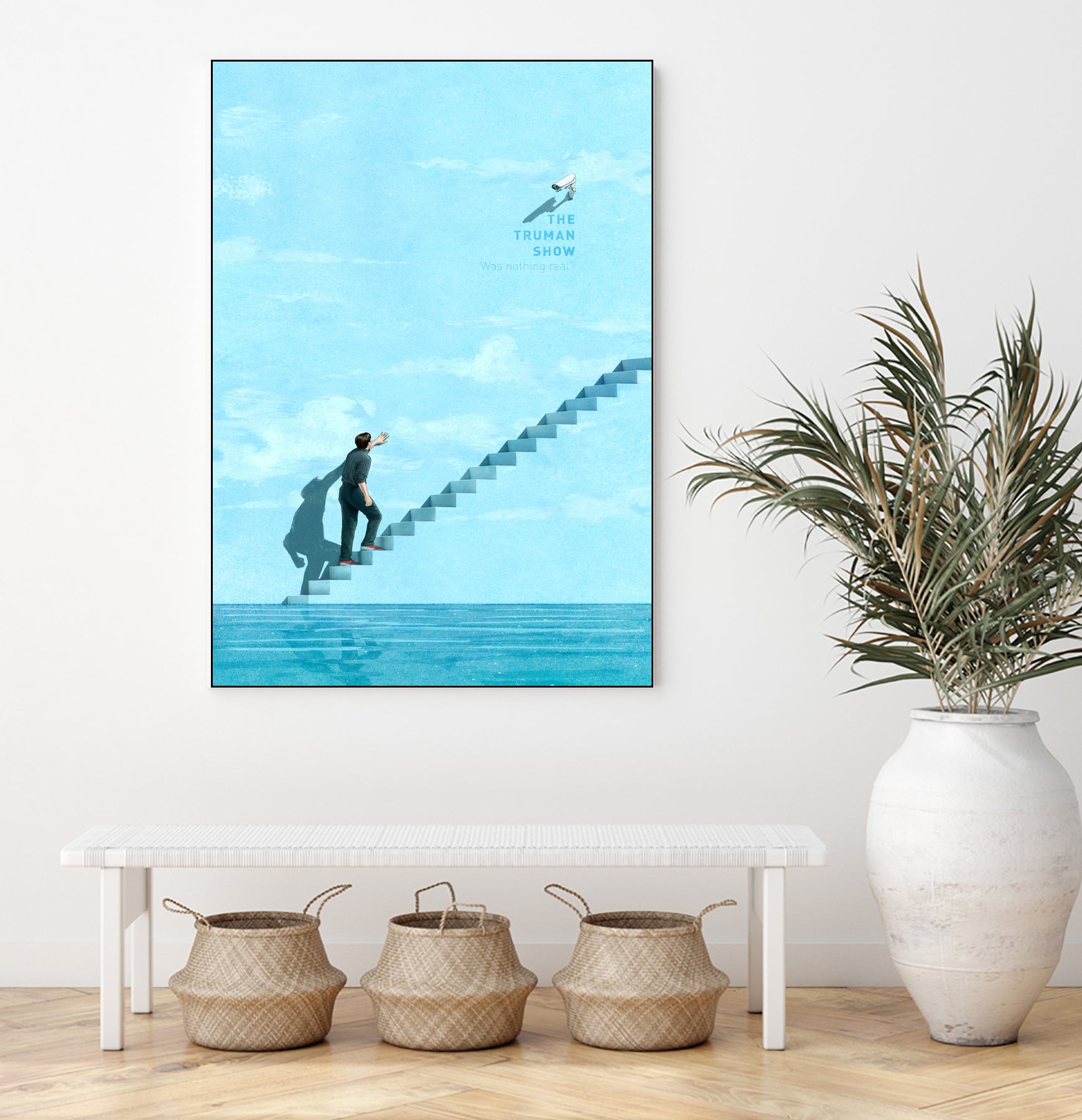 The Truman Show by Jason Ratliff on GIANT ART - blue digital painting