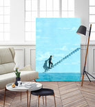The Exit by Jason Ratliff on GIANT ART - blue digital painting