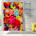 Emaline Floral and Succulents by Lisa Raymond on GIANT ART - red digital painting