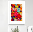 Emaline Floral and Succulents by Lisa Raymond on GIANT ART - red digital painting