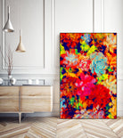 Emaline Floral and Succulents by Lisa Raymond on GIANT ART - red digital painting