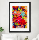 Emaline Floral and Succulents by Lisa Raymond on GIANT ART - red digital painting