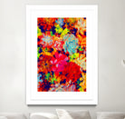 Emaline Floral and Succulents by Lisa Raymond on GIANT ART - red digital painting