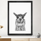 Happy Llama by Kathrin Pienaar on GIANT ART - gray photo manipulation