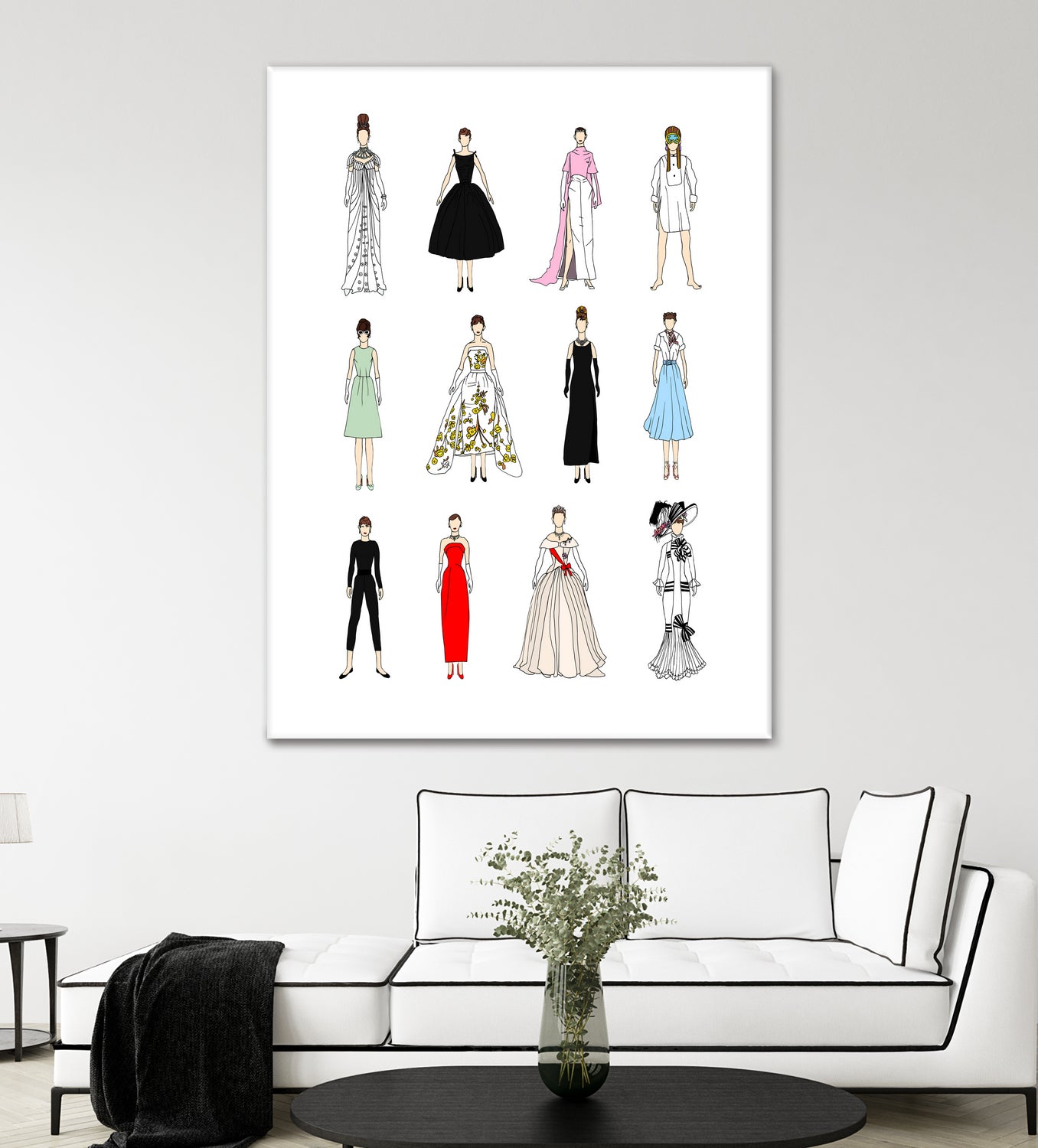 Audrey-Hepburn-Fashion by Winston Chiu on GIANT ART - white character design