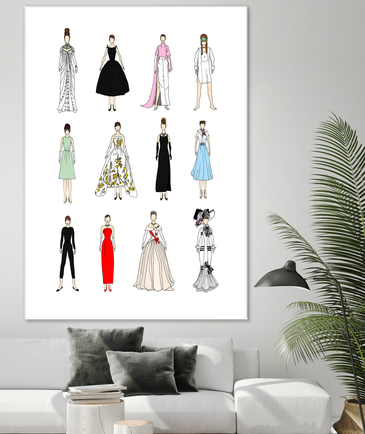 Audrey-Hepburn-Fashion by Winston Chiu on GIANT ART - white character design