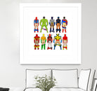 Super Hero Butts by Winston Chiu on GIANT ART - white digital drawing