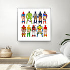 Super Hero Butts by Winston Chiu on GIANT ART - white digital drawing