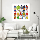 Super Hero Butts by Winston Chiu on GIANT ART - white digital drawing