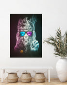 Smoky by Lukáš Brežák on GIANT ART - fuchsia digital painting